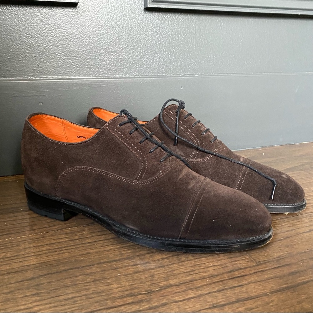 Thom Wills Suede Oxford Dress Shoe